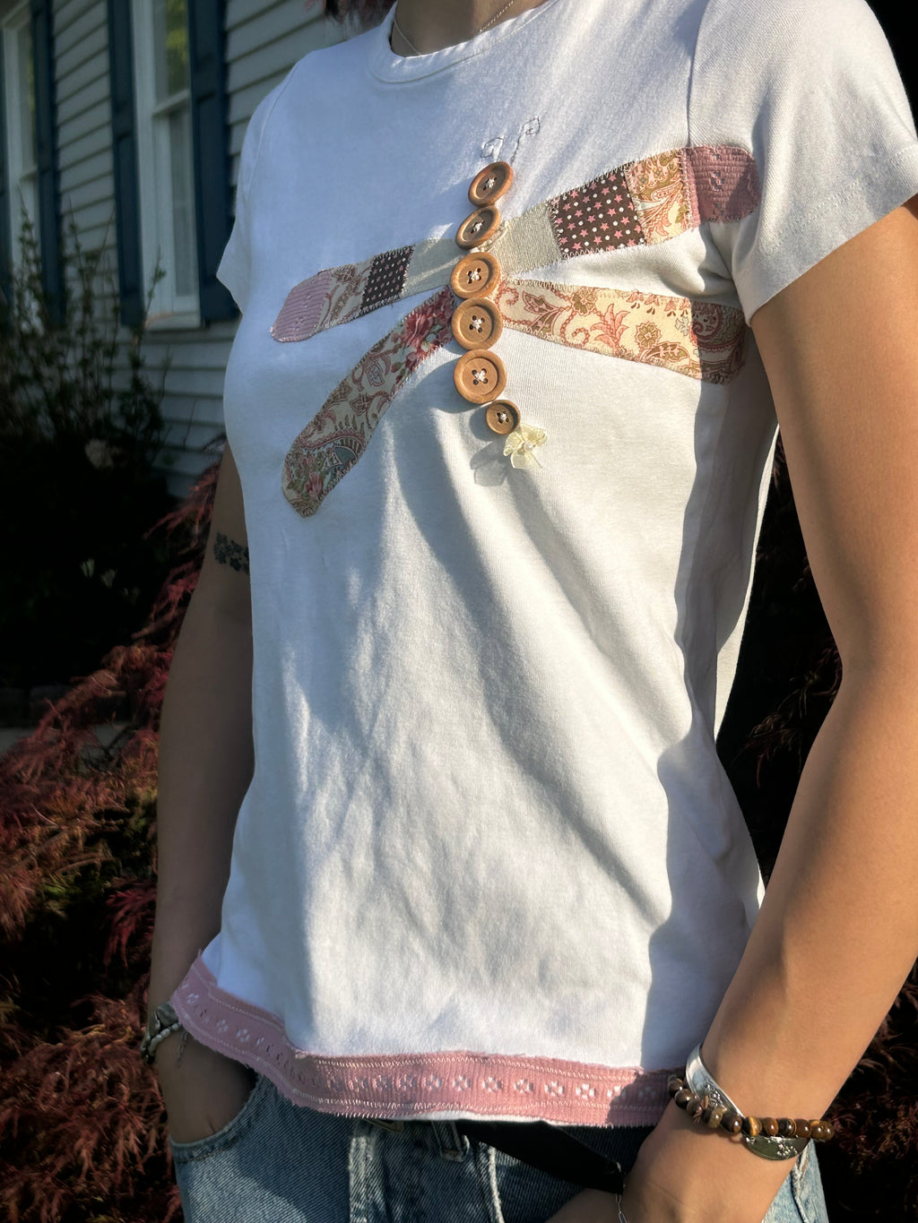 Pink dragonfly tee 🌸